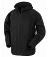 RS906 R906X Result Recycled Hooded Micro Fleece Jacket Black colour image